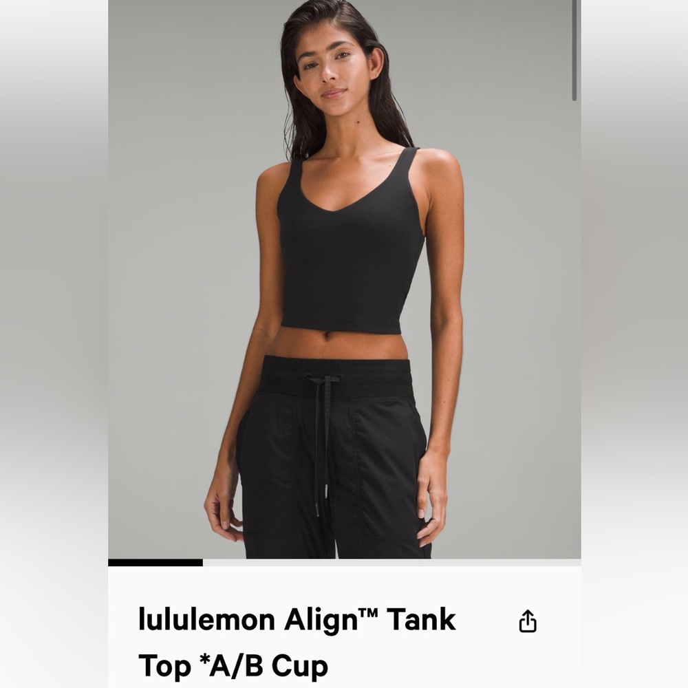 Align Black Tank A/B Size 6